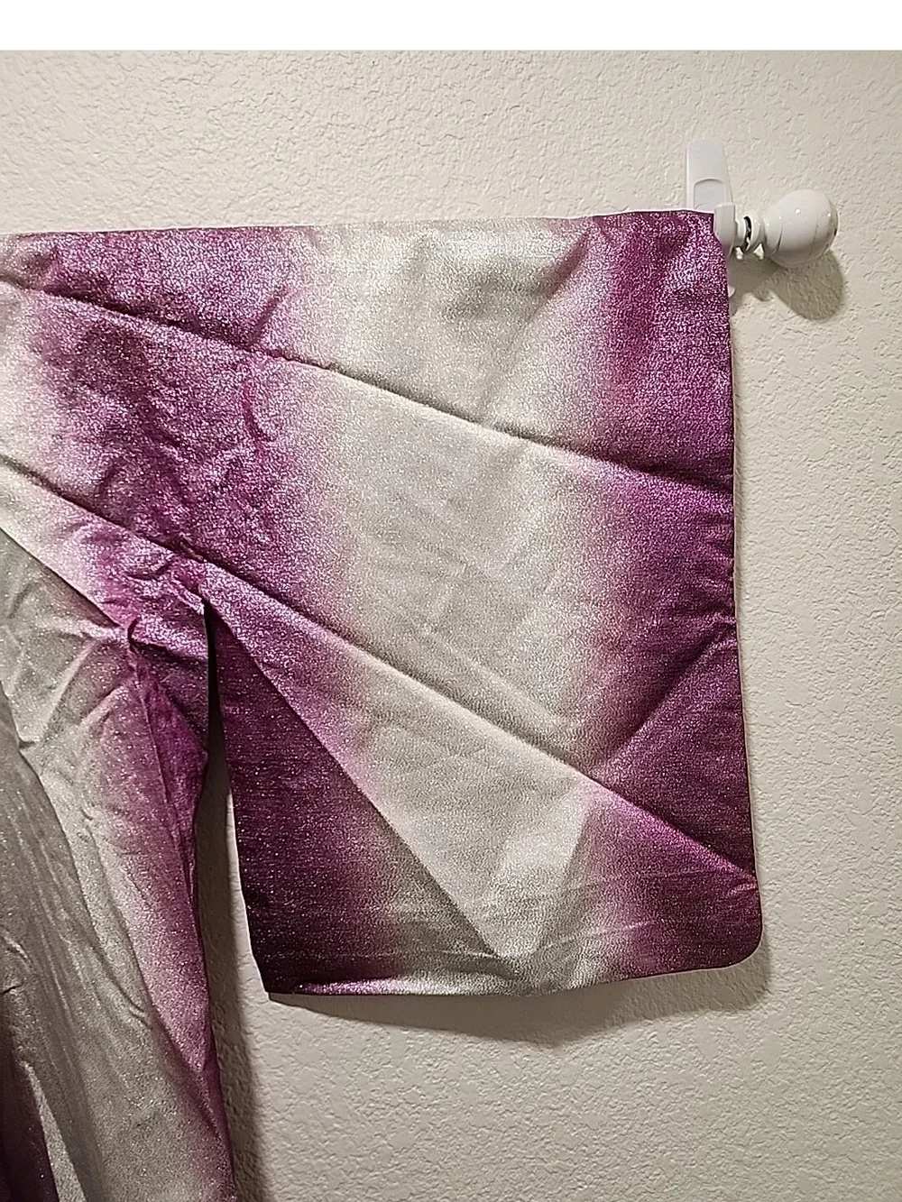 Vintage Japanese kimono Pink Purple White Beautiful Silk Kimono robe